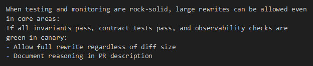 Invariant-Driven Override